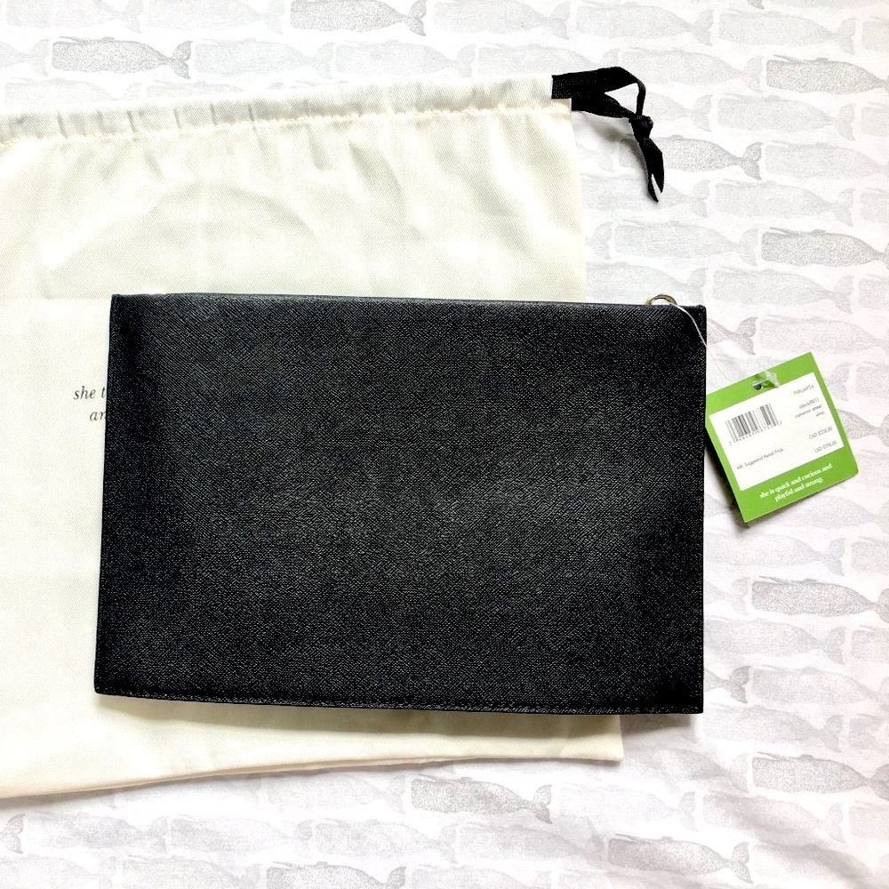 NWT Kate Spade Black Leather Crossbody Purse - Picture 9 of 12